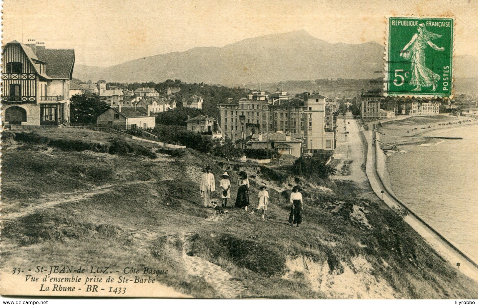 FRANCE - St-JEAN-de-LUZ.  Vue D'ensemble Pris De Ste Barbe - - Saint Jean De Luz