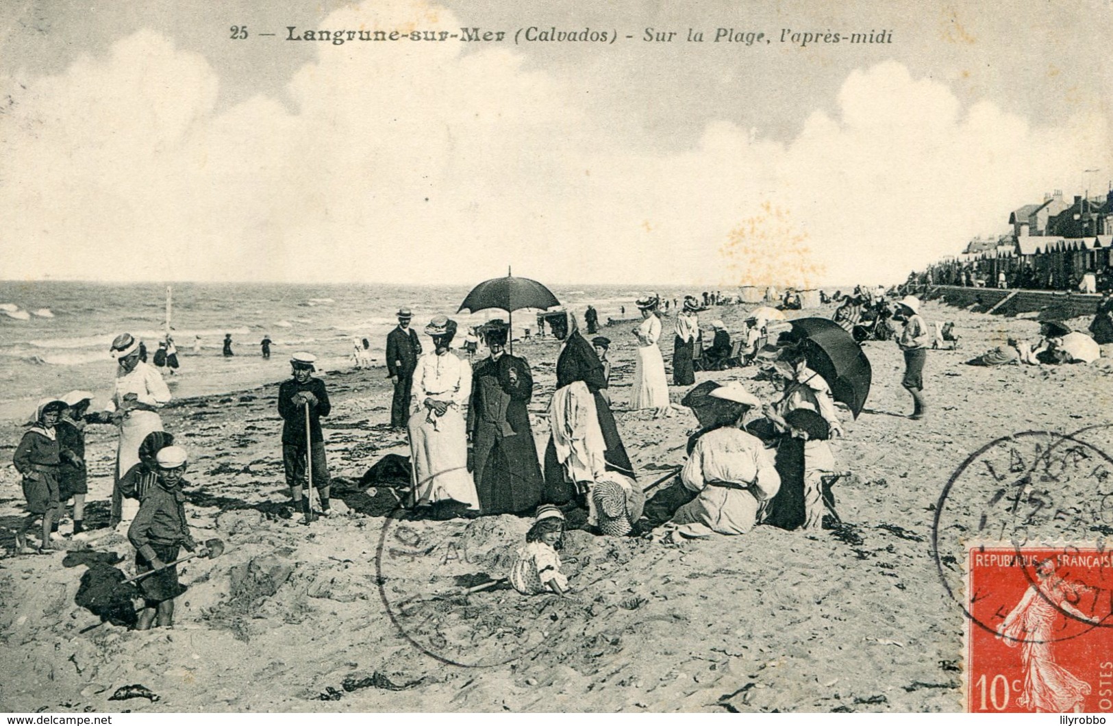 FRANCE - LANGRUNE-sur-MER Sur La Plage Papres-midi 1907 - Autres & Non Classés