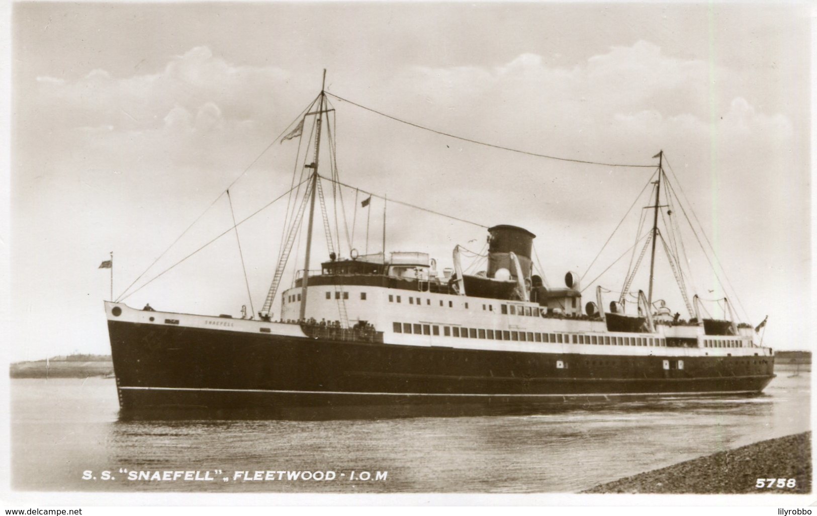 UNITED KINGDON -   Steam Ship SNAEFELL - Paquebots