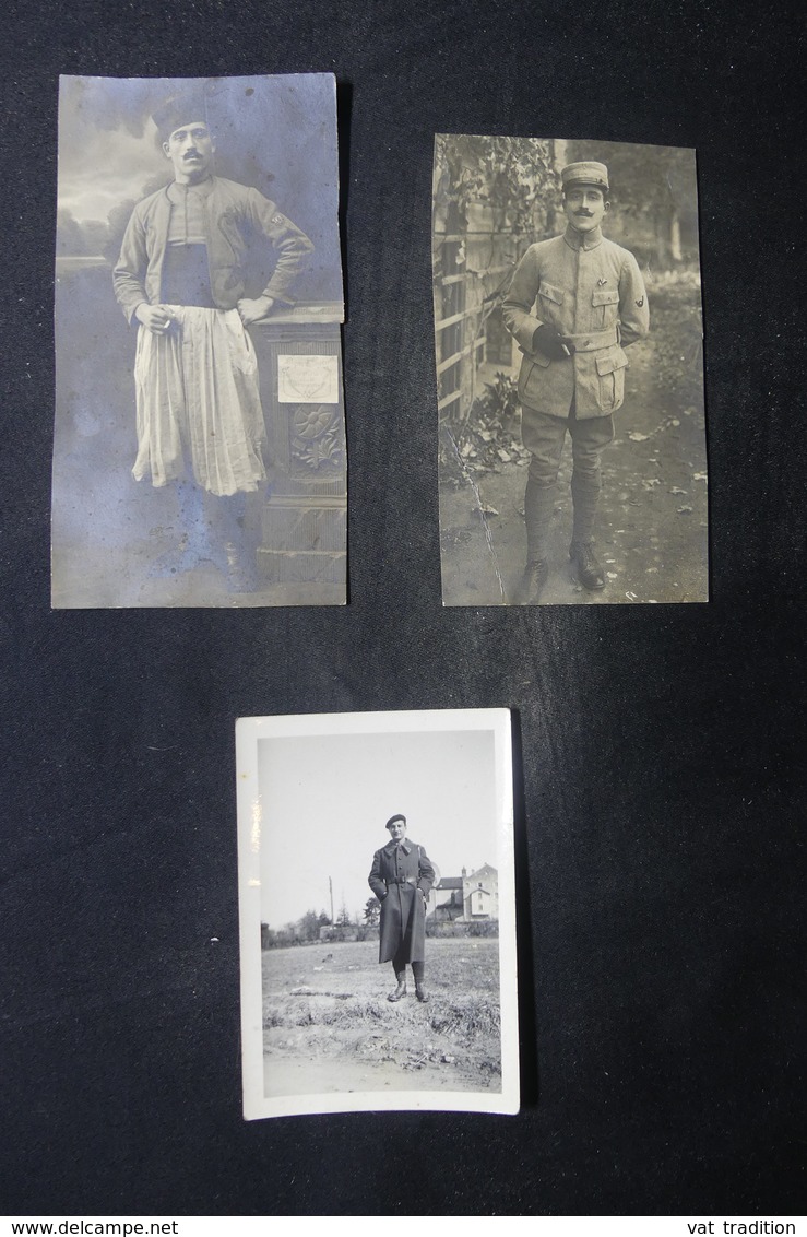 MILITARIA - Lot De 3 Photos De Prisonniers De Guerre De 1914 Et De 1940 - L 37561 - Documents