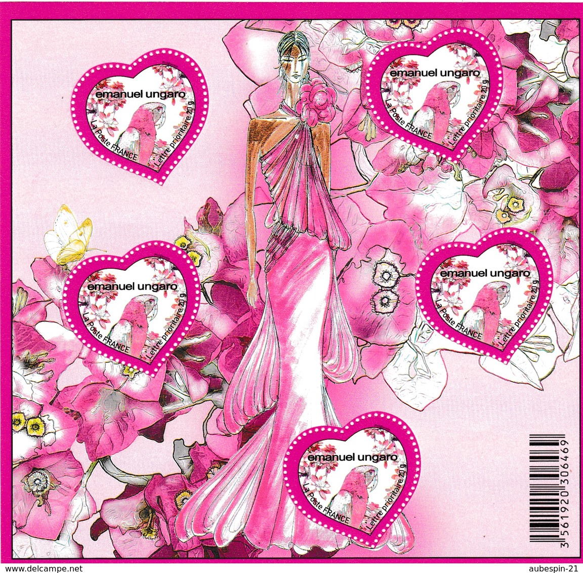 LOT BLOCS COEURS  Saint Valentin(lettre 20g) - Neufs