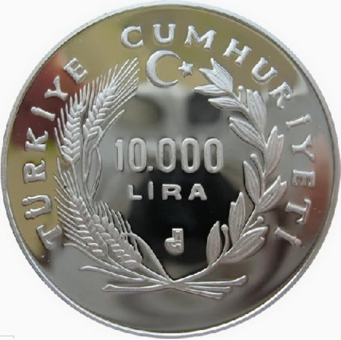 Turquie, 10.000 Lira 1988 - Silver Proof - Turquie