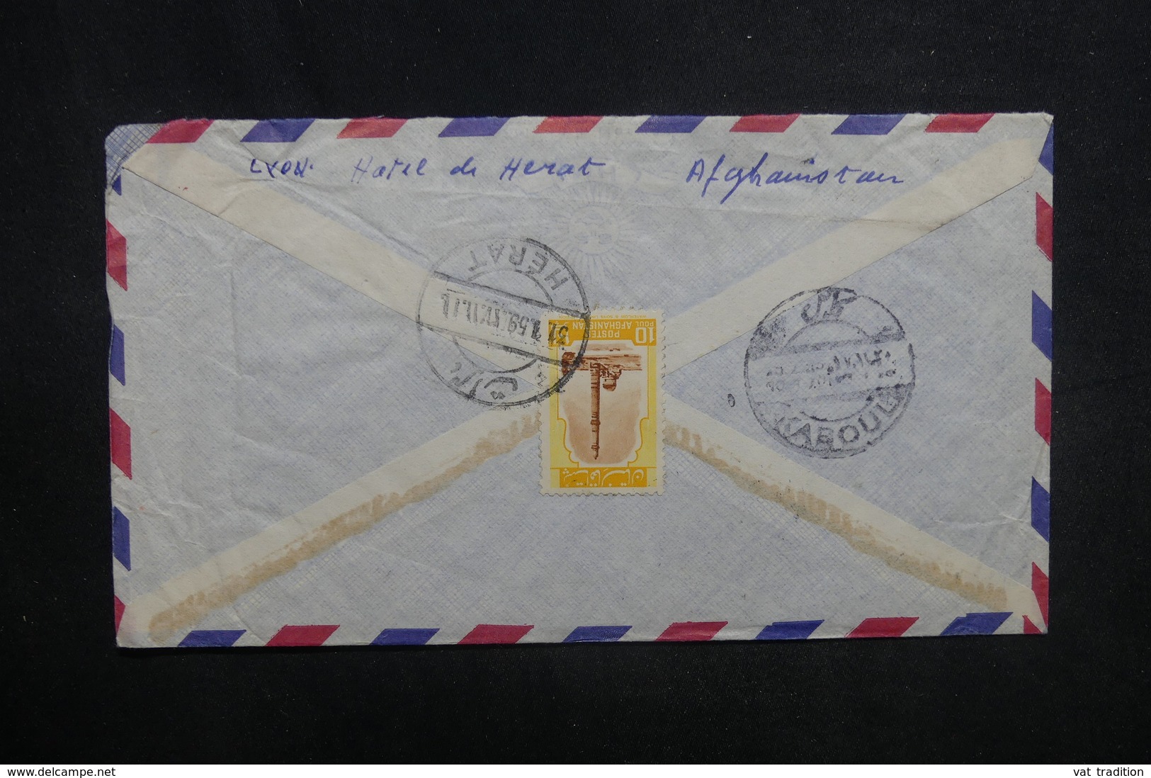 AFGHANISTAN - Enveloppe De Hérat Pour Paris En 1959, Affranchissement Plaisant Recto Et Verso - L 37596 - Afghanistan