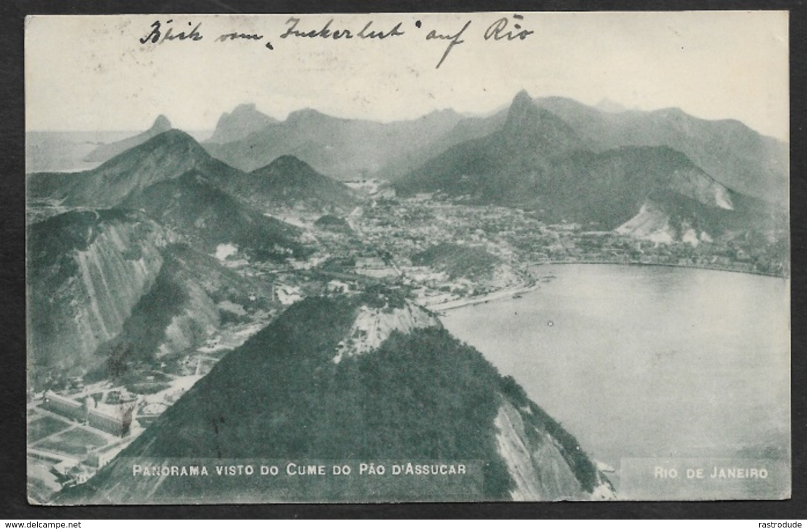 1920 Brazil - Seapost PPC To Germany - Pelo Vapor - Rio De Janeiro - Avenida Central 2 VIII 20 - Covers & Documents