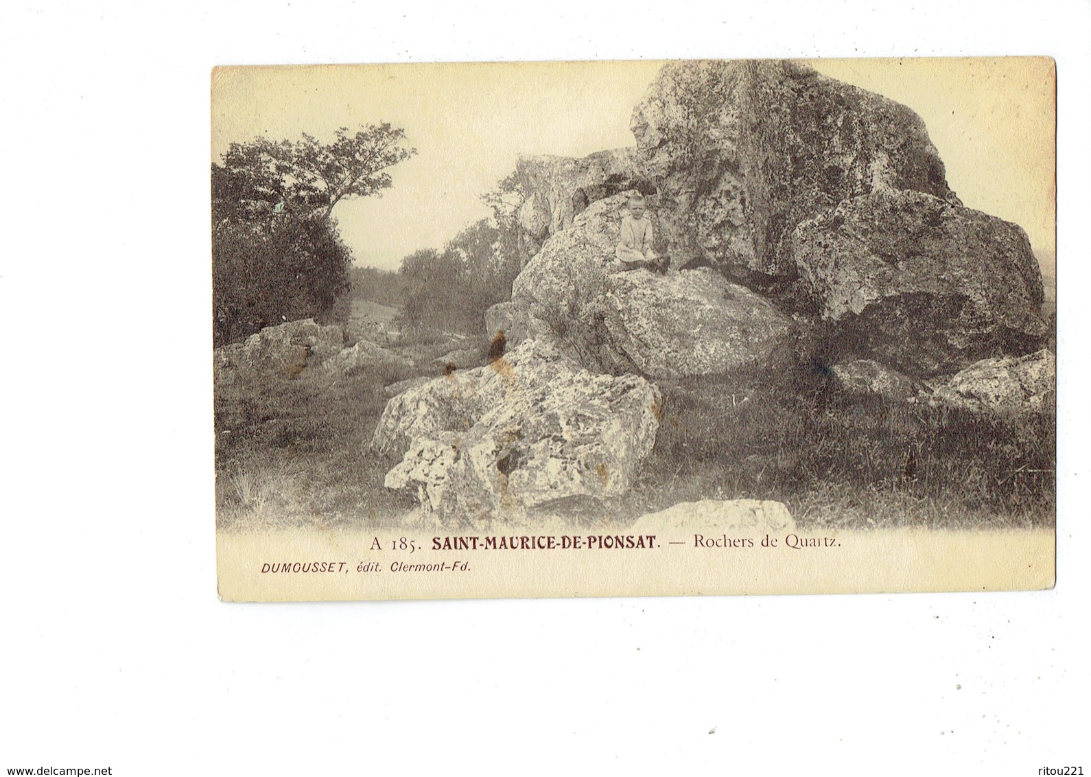 Cpa - 63 - Saint-Maurice-de-Pionsat - Rochers De Quartz - Dumousset A 185 - Pierre Insolite - Andere & Zonder Classificatie