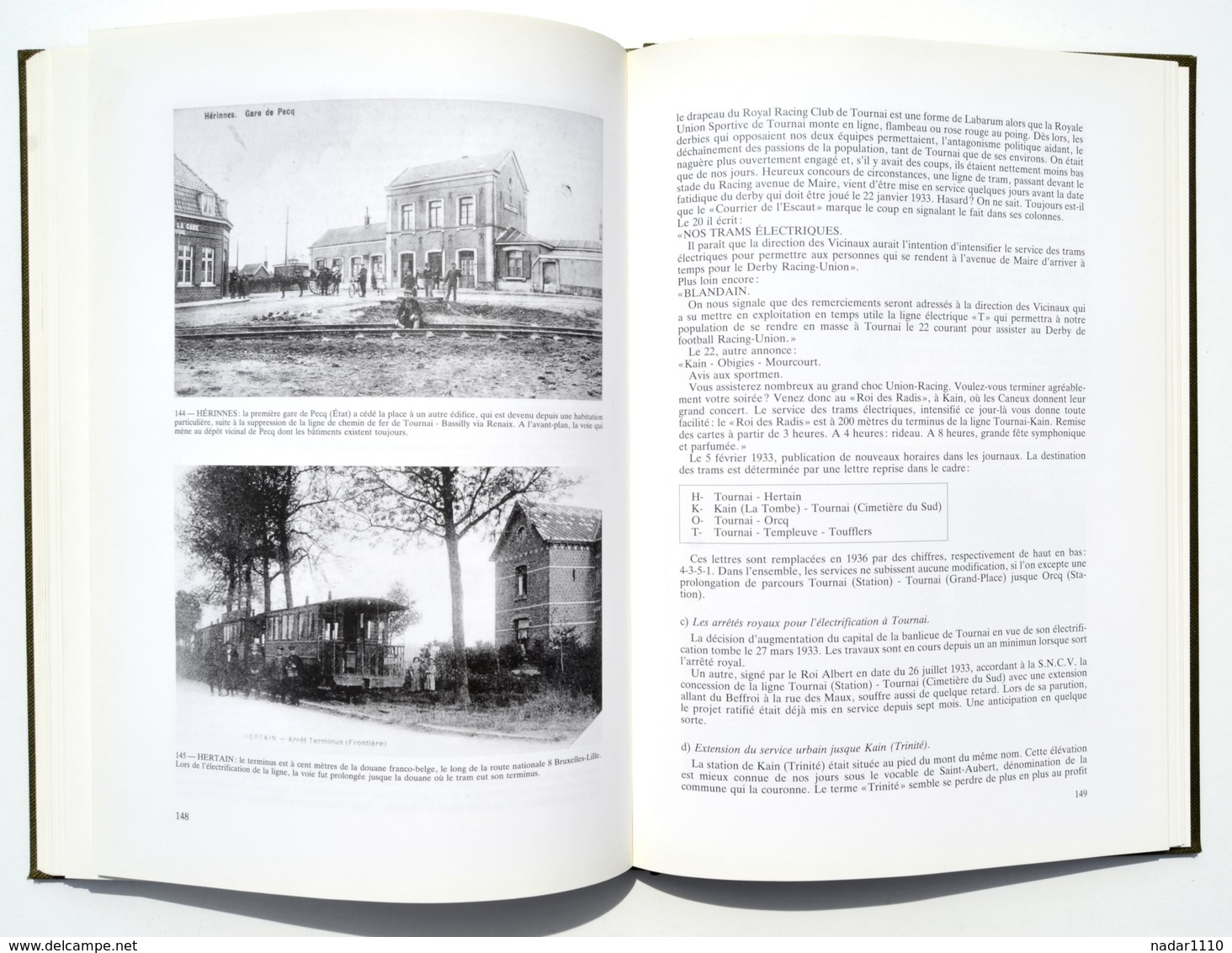 Train, tram, Tournai : Le Rail en Tournaisis 1835-1985 / Néchin Froyennes Frasnes Blandain Bléharies Hérinnes etc.