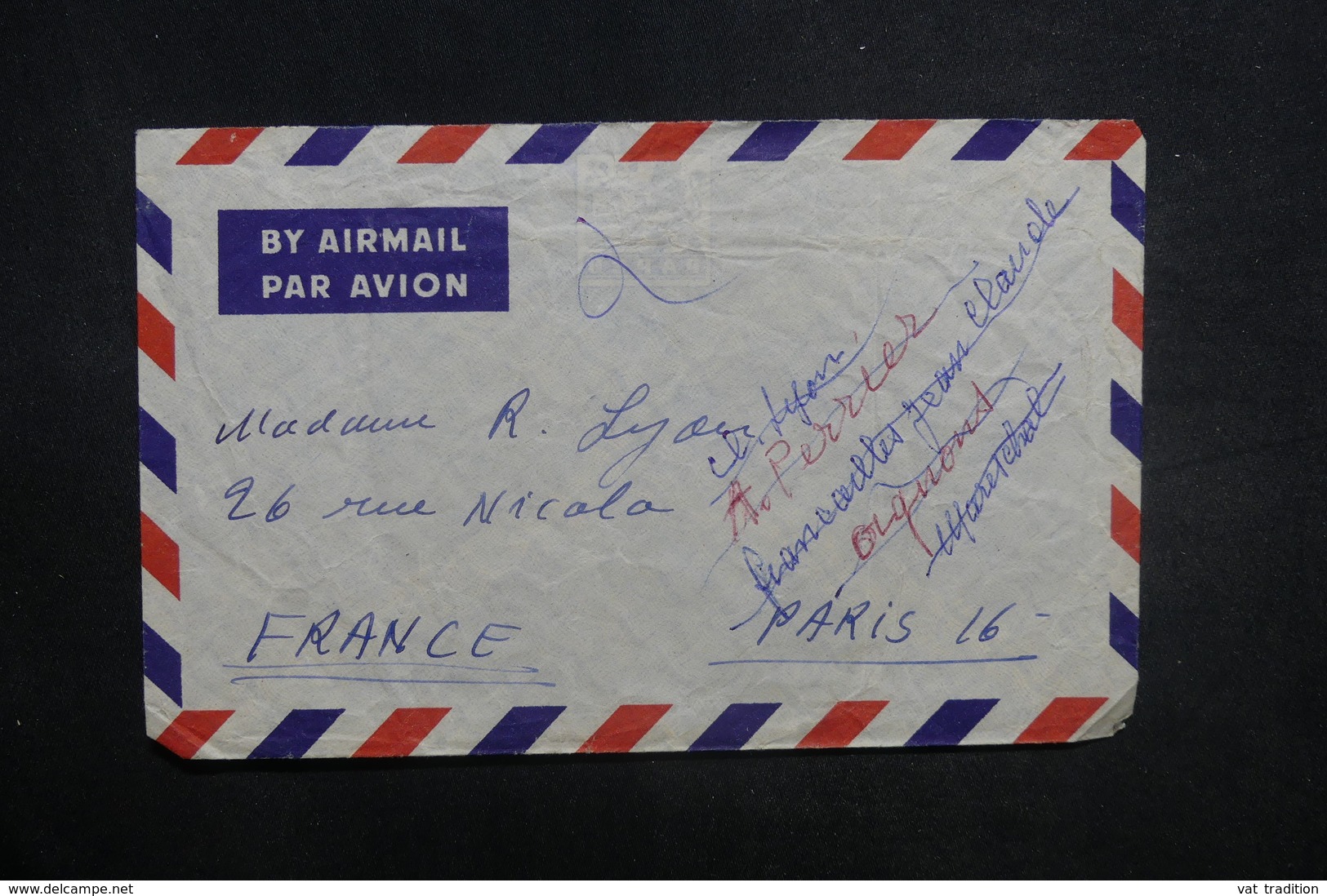 AFGHANISTAN - Enveloppe De Kaboul Pour La France En 1957, Affranchissement Plaisant Au Verso - L 37615 - Afghanistan