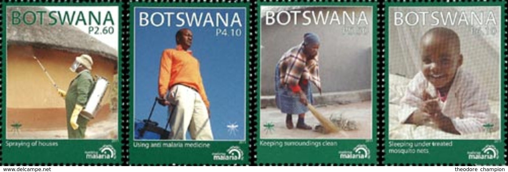 BOTSWANA Malaria 4v 2011 Neuf ** MNH - Botswana (1966-...)