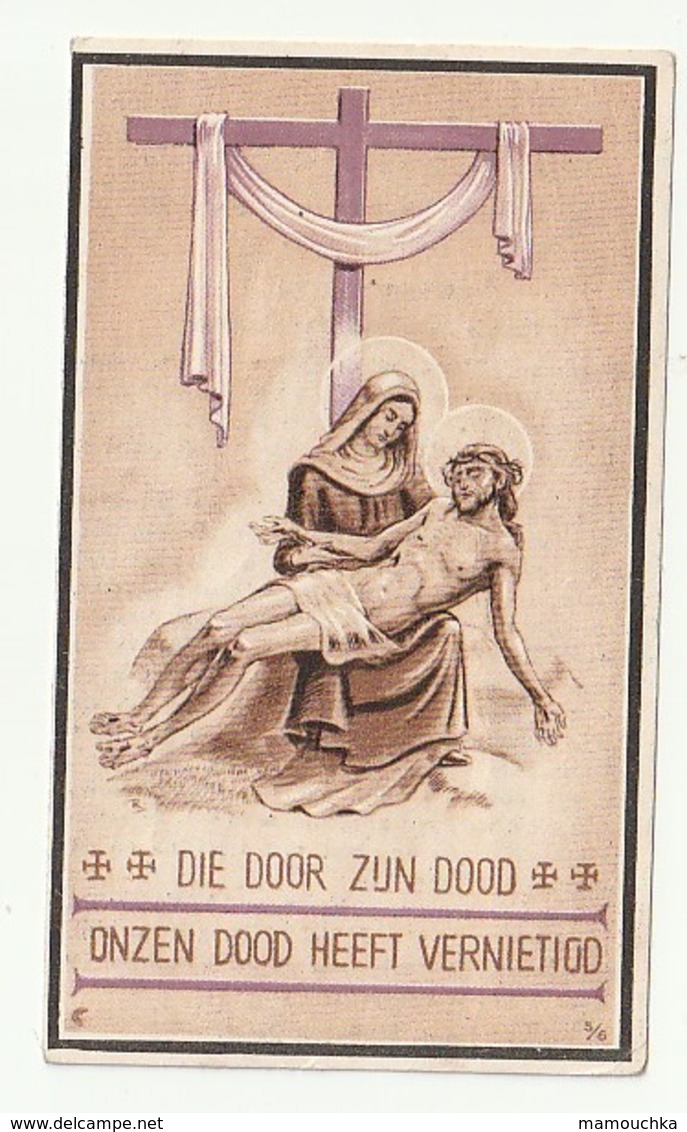 Bidprentje Henricus Johannes Josephus BURGHOORN Echtg. Maria Johanna Verpoorten  's- Hertogenbosch 1876 Eindhoven 1962 - Images Religieuses