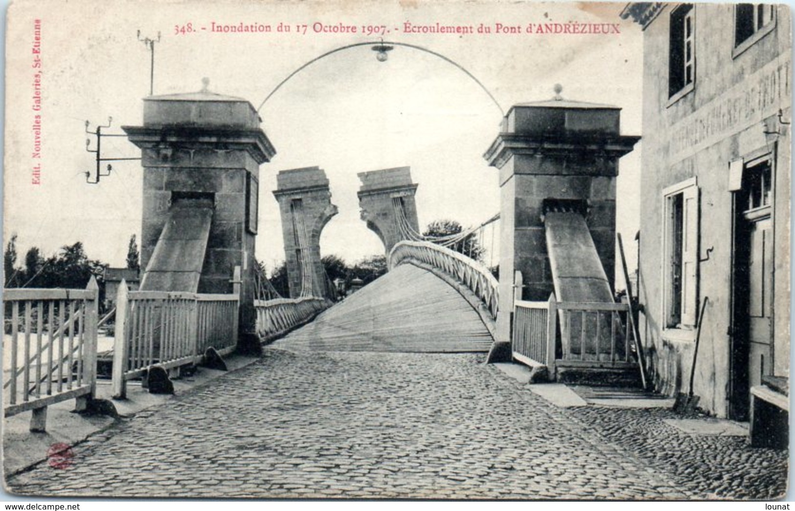 42 ANDREZIEUX - Inondation Du 17 Octobre 1907 - Ecroulement Du Pont - Andrézieux-Bouthéon