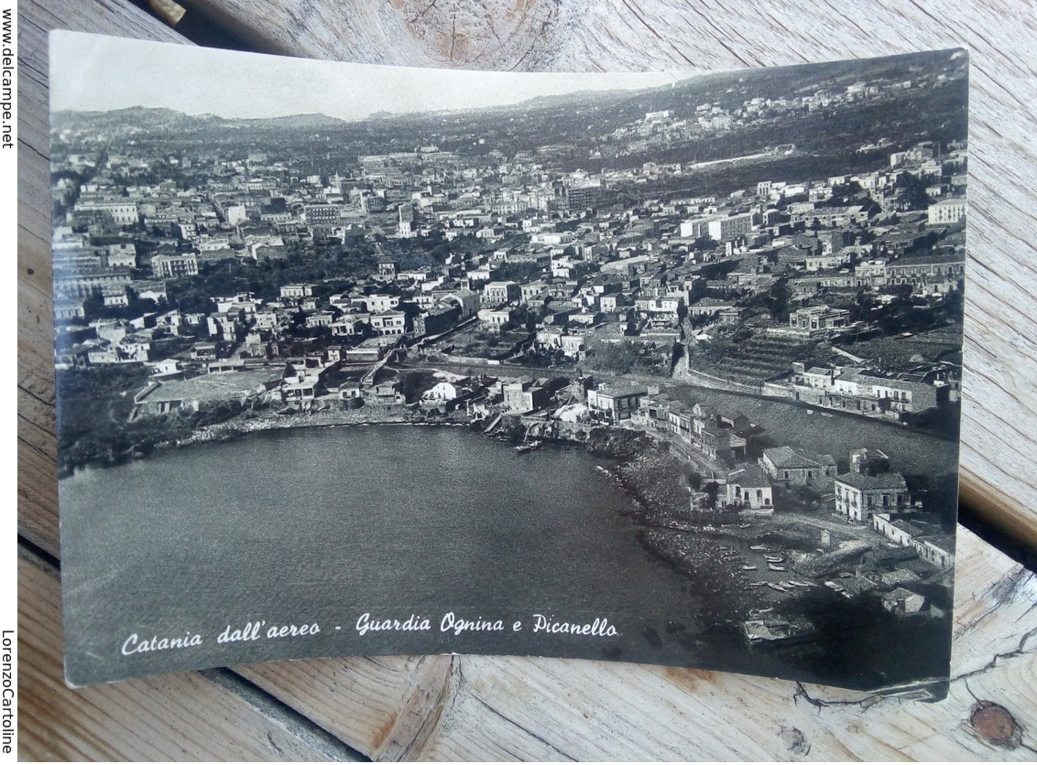 Catania Dall'aereo Guardia Ognina E Picanello VIAGGIATA 1950 - Catania