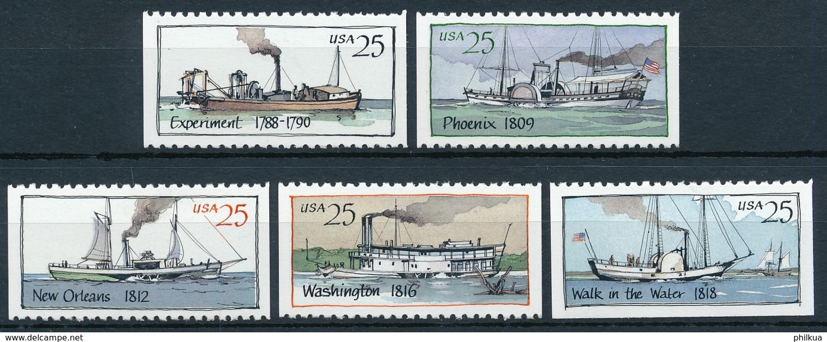 USA - Postfrisch/** - Schiffe, Seefahrt, Segelschiffe, Etc. / Ships, Seafaring, Sailing Ships - Schiffahrt