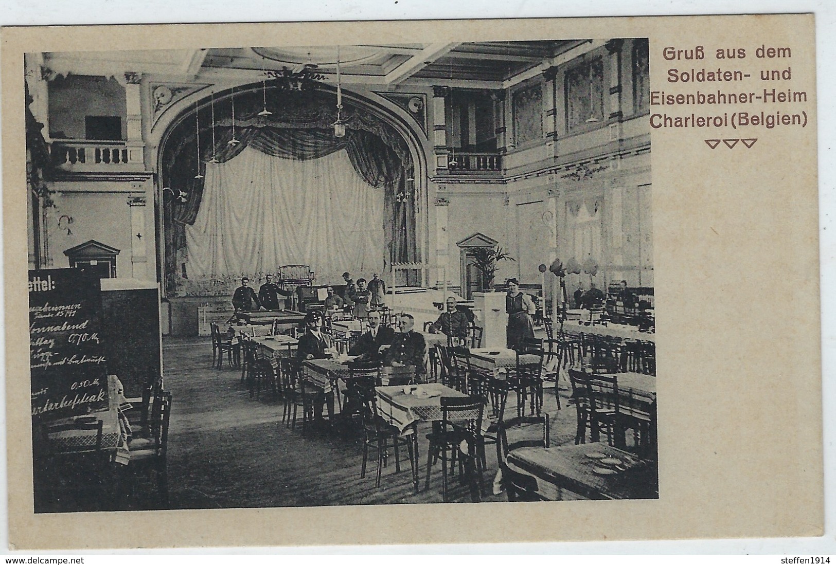 Charleroi Belgien Eisenbahnerheim - Namur  -  Postcard Allemande (1914-1918) - Charleroi