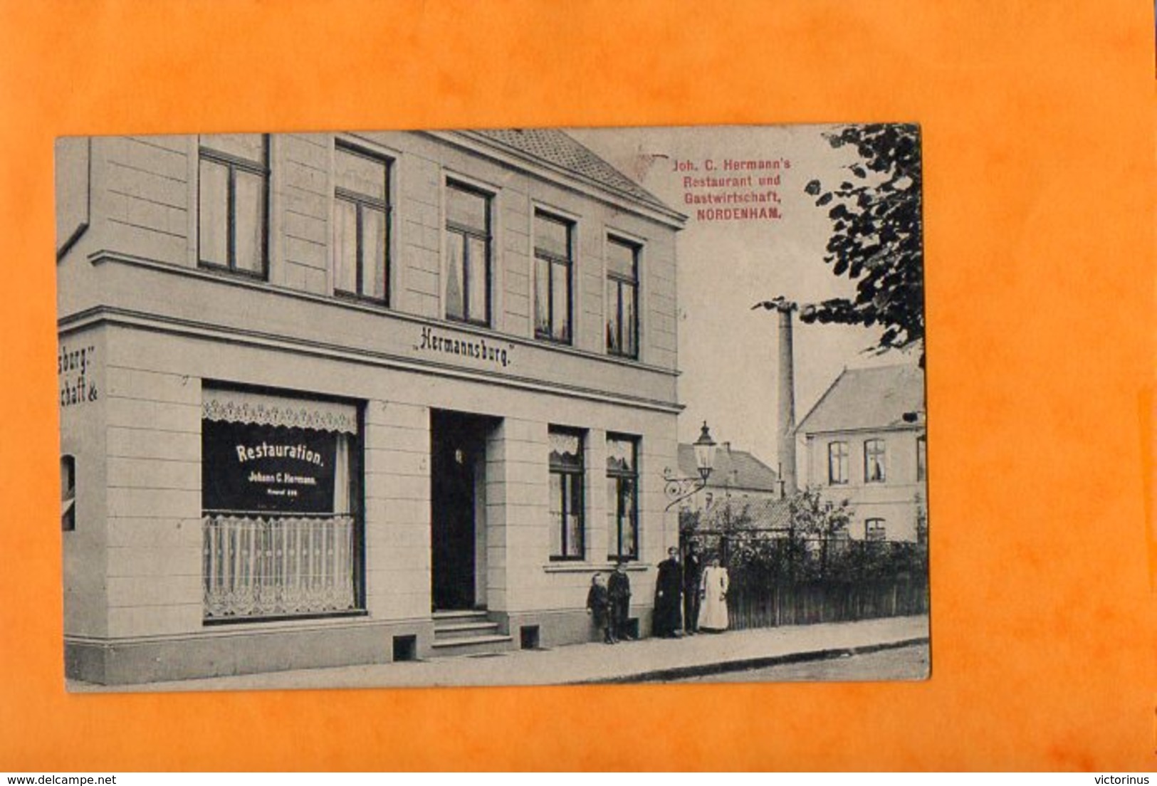 NORDENHAM  -  HERMANNSBURG  -  RESTAURANT UND GASTWIRTSCHAFT  -  Joh. C. HERMANN'S - Nordenham