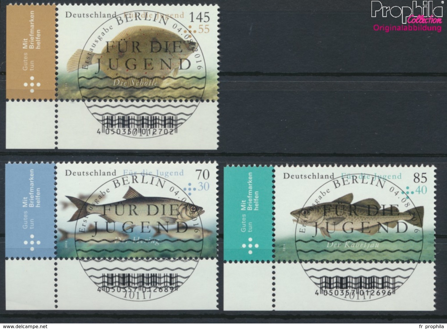RFA (FR.Allemagne) 3255-3257 (complète.Edition.) Oblitéré 2016 Salzwasserfische (9336020 (9336020 - Used Stamps