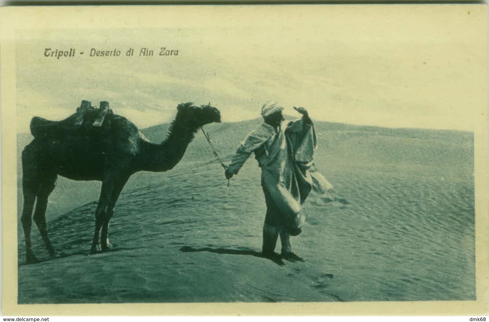 AFRICA - LYBIA / LIBIA - TRIPOLI - DESERTO DI AIN ZARA - EDIZIONE BENEDETTO MEIGHDESC - FOT. BRAGONI - 1920s (BG3909) - Libya
