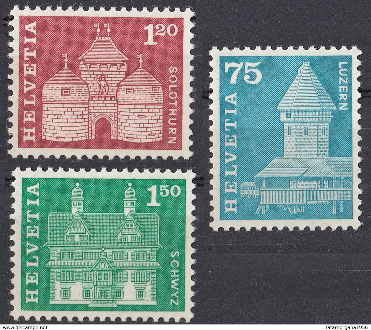 HELVETIA - SUISSE - SVIZZERA - 1960/1963 -  Lotto Di 3 Valori Nuovi MNH: Yvert 654, 658 E 659. - Nuovi