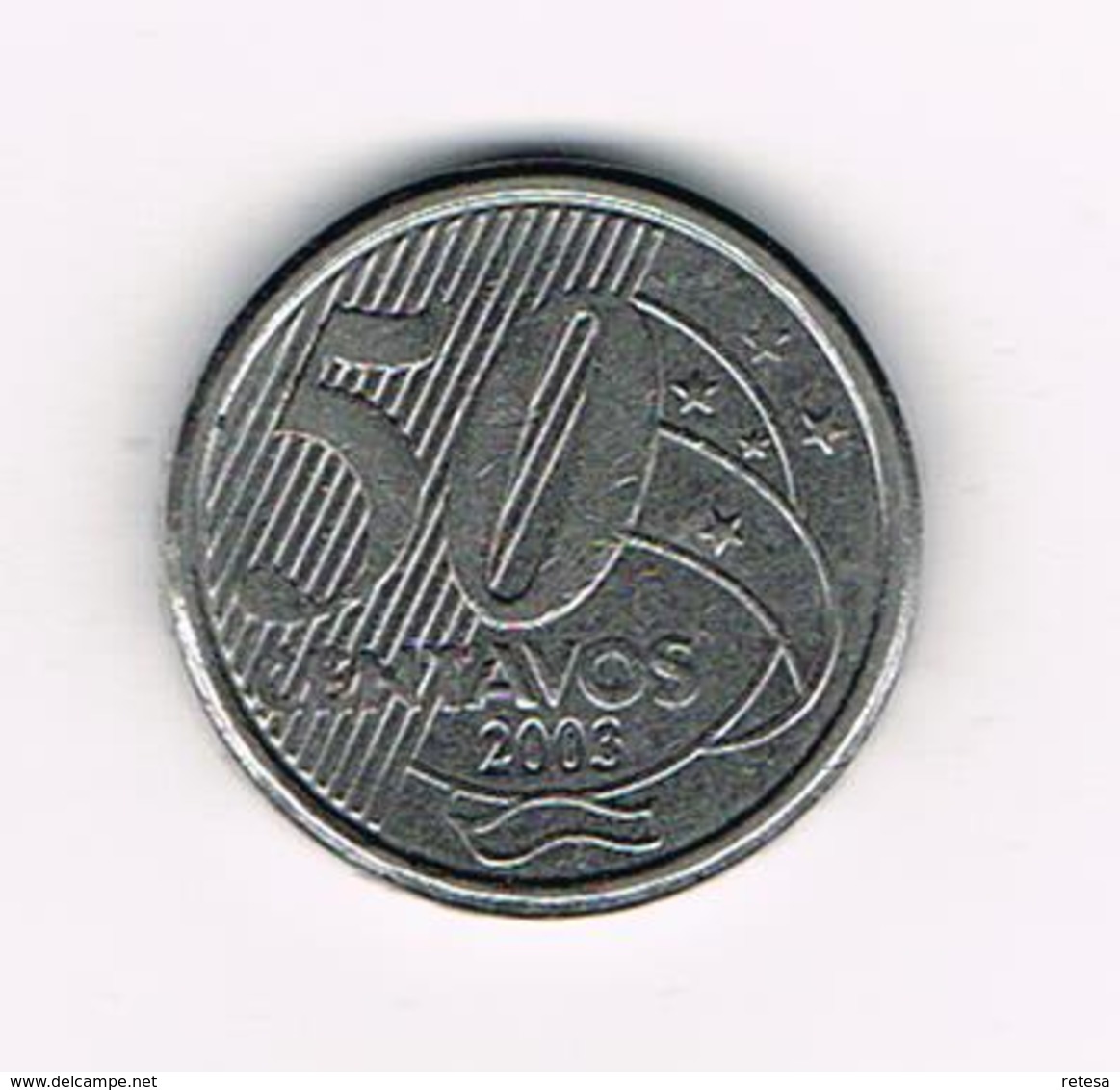 //  BRAZILIE  50  CENTAVOS  2003 - Brésil