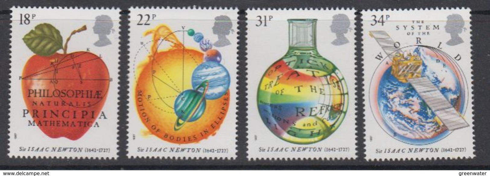 Great Britain 1987 Sir Isaac Newton 4v ** Mnh (44053A) - Ongebruikt