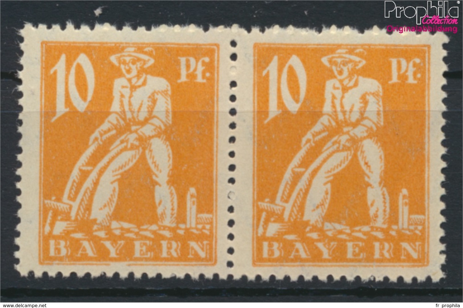 Bavière 179II, Cadre Sous Y Cassé (Champ 78) Neuf Avec Gomme Originale 1920 Adieu La Série (9277075 (9277075 - Sonstige & Ohne Zuordnung