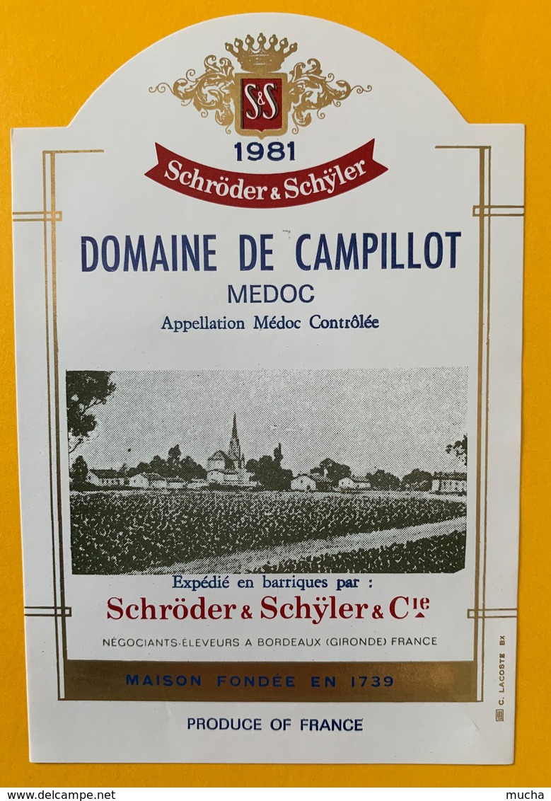 11242 - Domaine De Campillot  1981 Médoc - Bordeaux