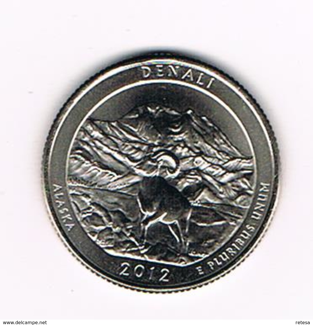 //  U.S.A.  1/4 DOLLAR  ALASKA - DENALI PARK   2012  P - 2010-...: National Parks