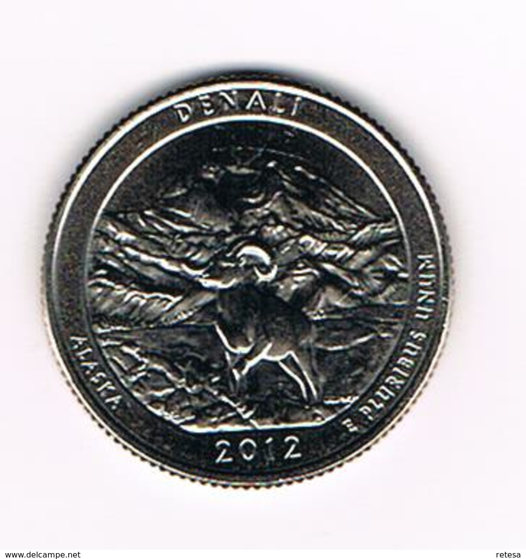 //  U.S.A.  1/4 DOLLAR  ALASKA - DENALI PARK   2012  D - 2010-...: National Parks