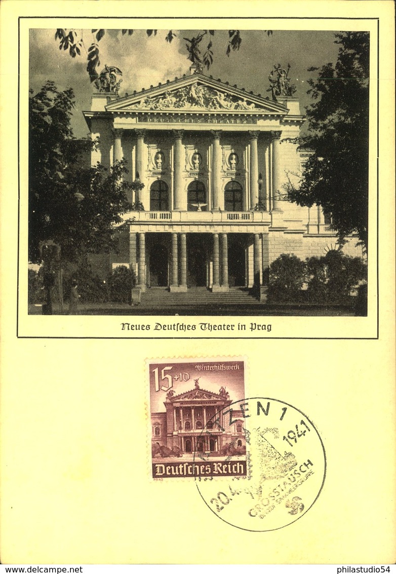 1940, Nothilfe Komplett Aus Maximumkarten Mit Sonderstempel "BAUTZEN 20.4.41" - Mi-Nr. 751/759 - Sonstige & Ohne Zuordnung