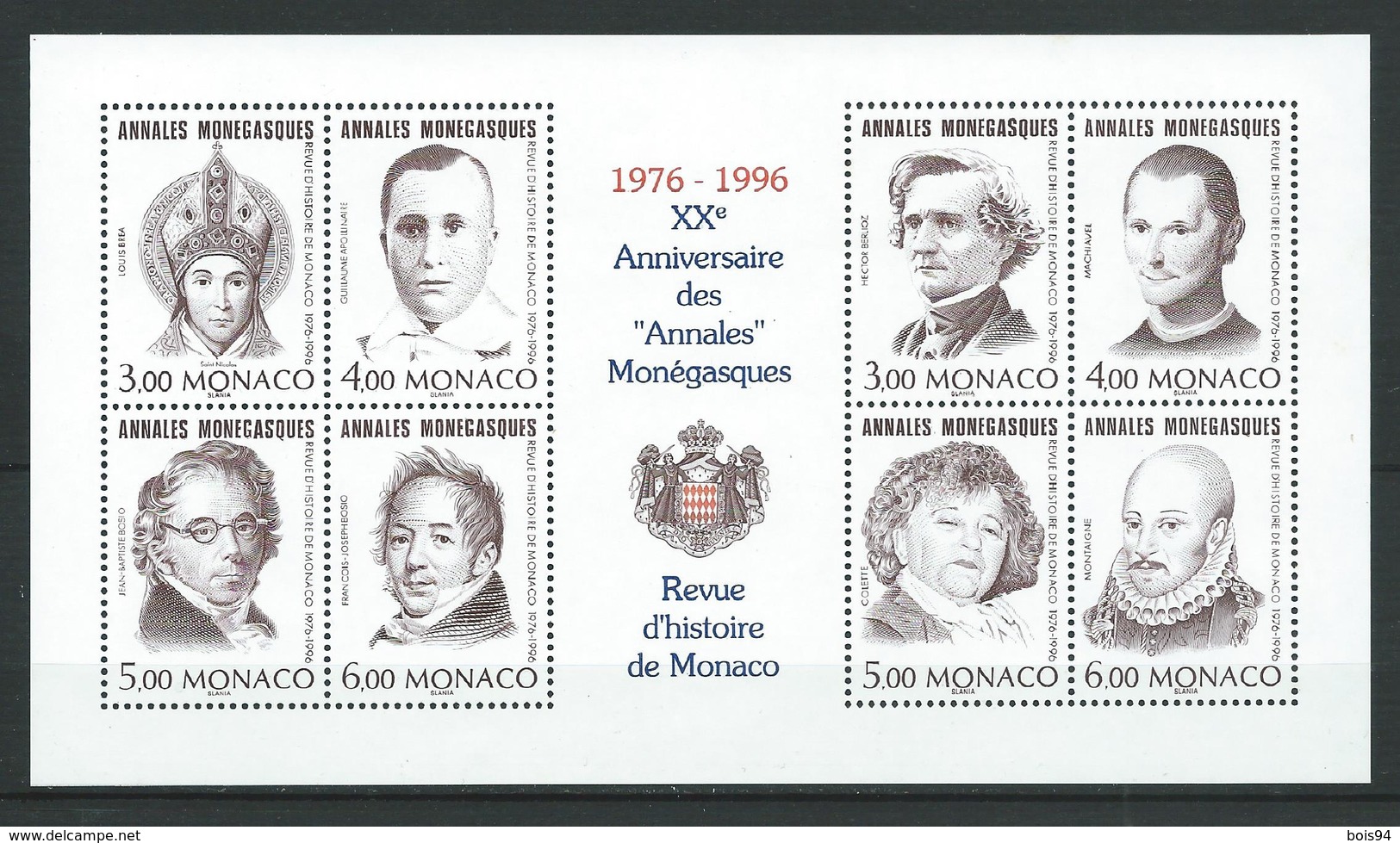 MONACO 1996 . Bloc Feuillet N° 72 . Neuf ** (MNH) - Blocs