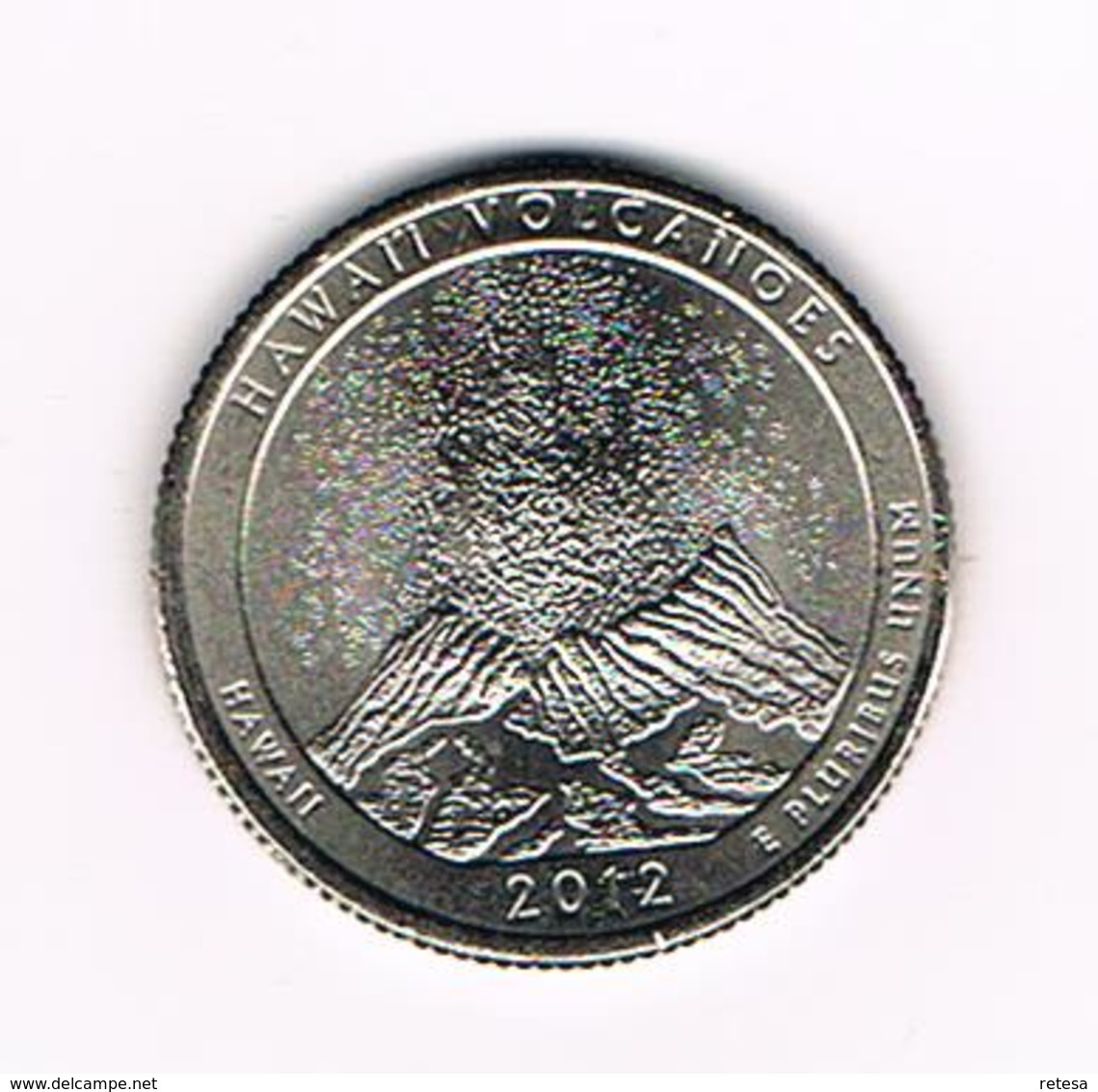 //  U.S.A.  1/4 DOLLAR  HAWAII - HAWAI'I VOLCANOES   2012 P - 2010-...: National Parks