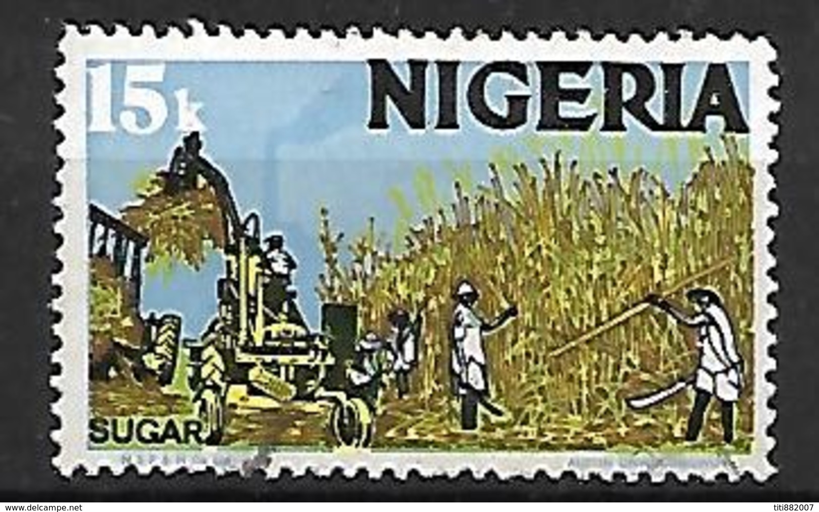 NIGERIA    -   Série Courante.   Canne à Sucre . Oblitéré . - Nigeria (1961-...)