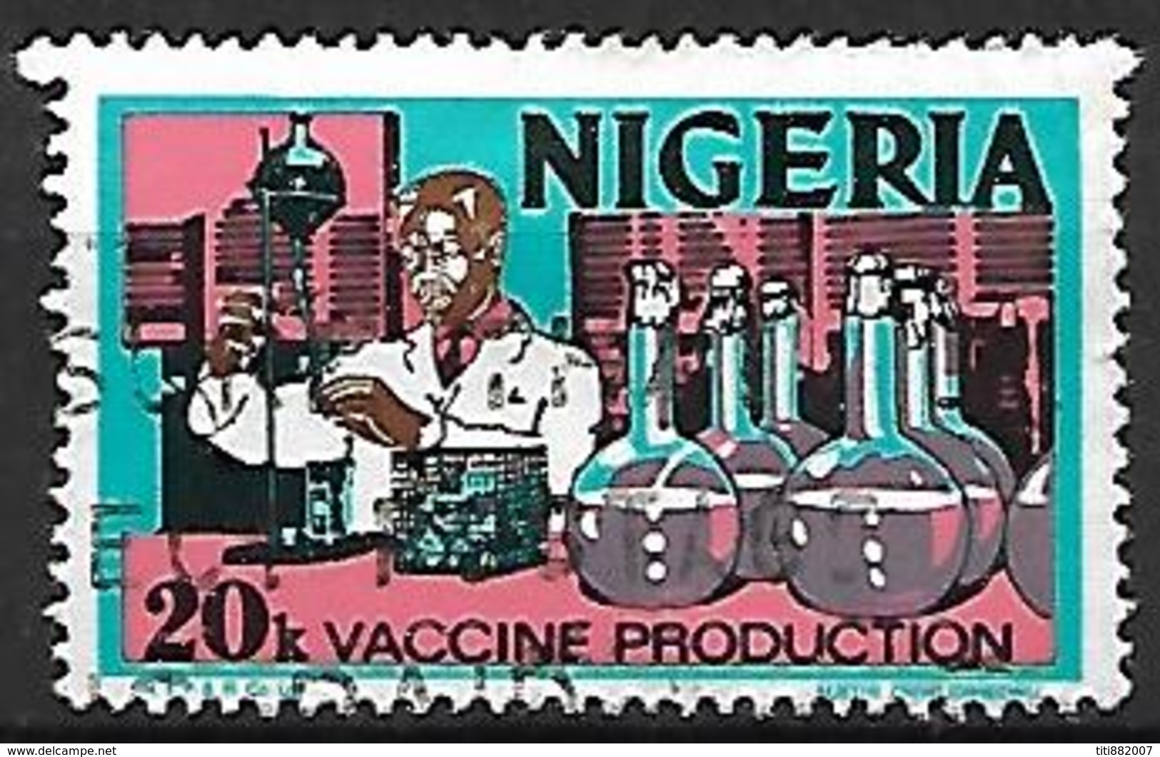 NIGERIA    -   Série Courante.   Production De Vaccins . Oblitéré . - Nigeria (1961-...)