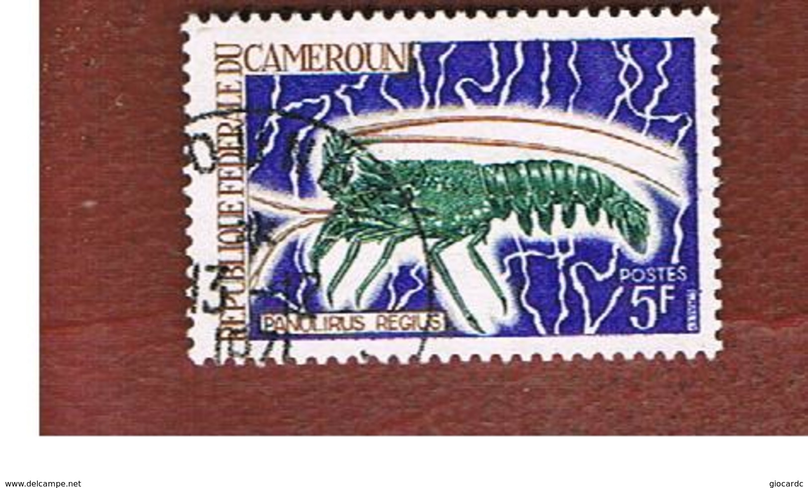 CAMERUN (CAMEROUN)    -  SG  495  -    1968  MARINE LIFE: PANULIRUS REGIUS   - USED ° - Camerun (1960-...)