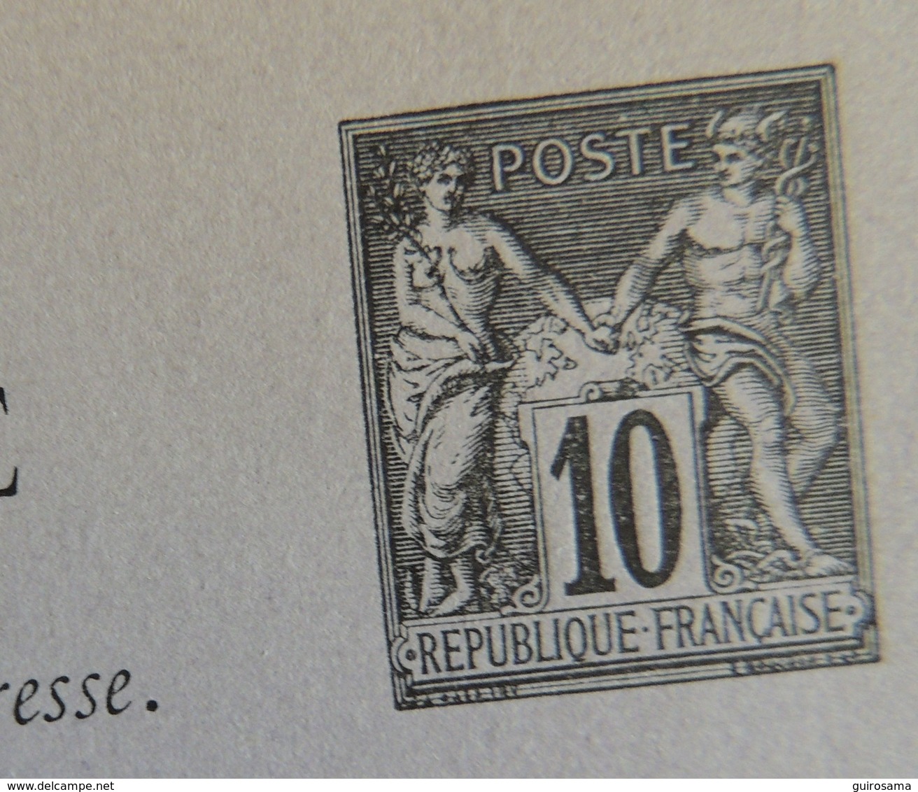 Entier Postal 10c Sage Vierge - état Neuf - Cartes Postales Types Et TSC (avant 1995)