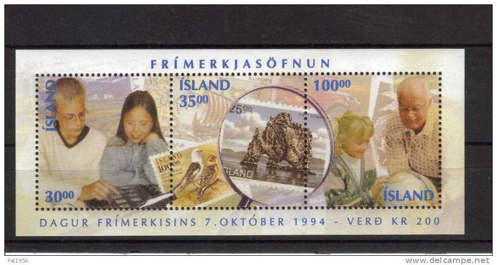 Islande Bloc N° 17 Neuf  De 1994 Pour La Journée Du Timbre - Blocs-feuillets