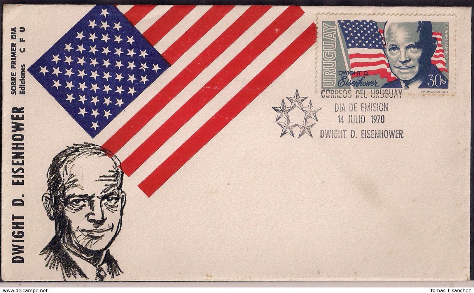 Uruguay - 1970 -  FDC - Dwight D. Eisenhower - Other & Unclassified