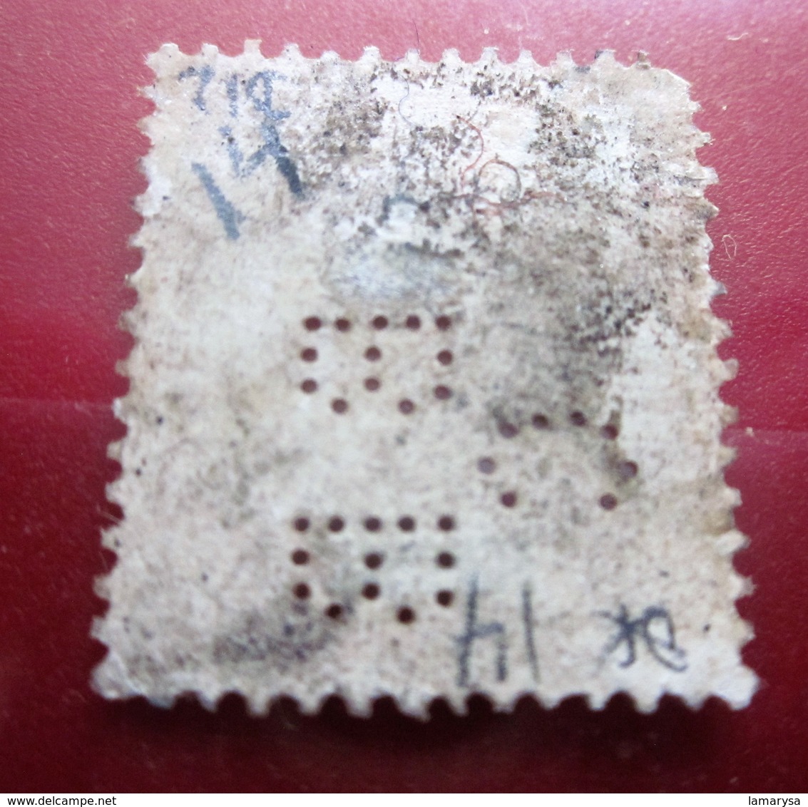 Timbre Du PORTUGAL FUNCHAI MADERE -Perforation Selo Perfurado -Perforés Perforé Perforés Perfin Perfins Perforated Stamp - Otros & Sin Clasificación
