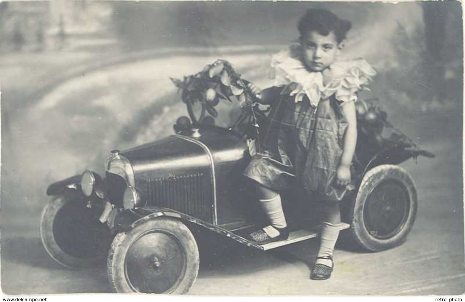 Cpa Jeux/Jouets/enfants – Carte-photo, Voiture à Pédale  ( JE ) - Jeux Et Jouets