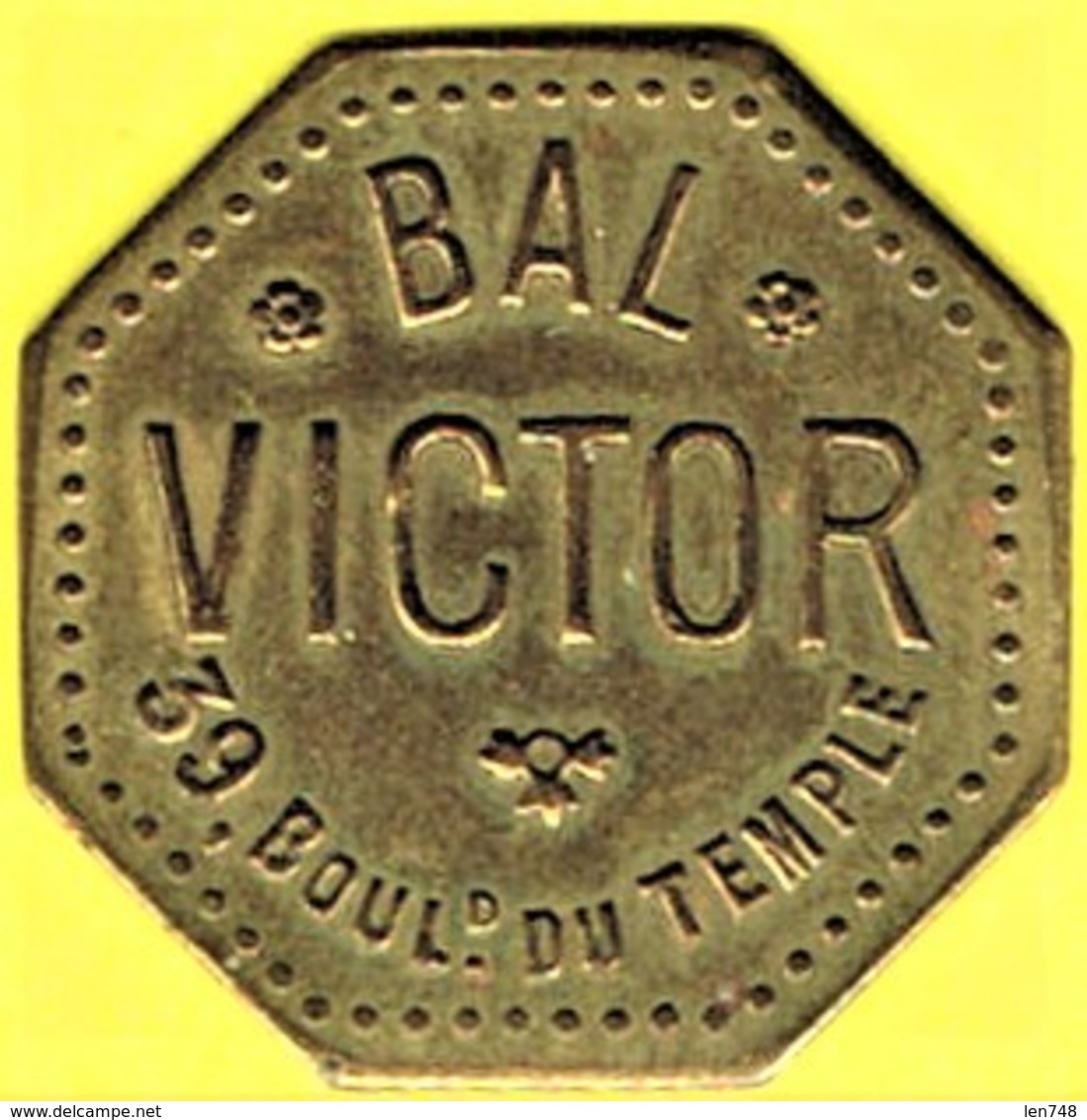 Jeton De Bal - VICTOR - Paris - Monétaires / De Nécessité