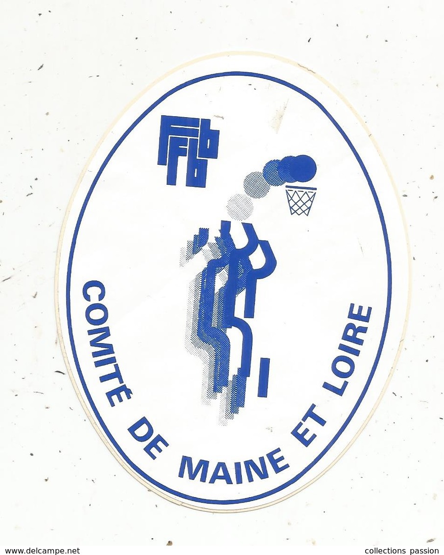 Autocollant , Sports , Basket , FFBB , Comité De MAINE ET LOIRE - Adesivi