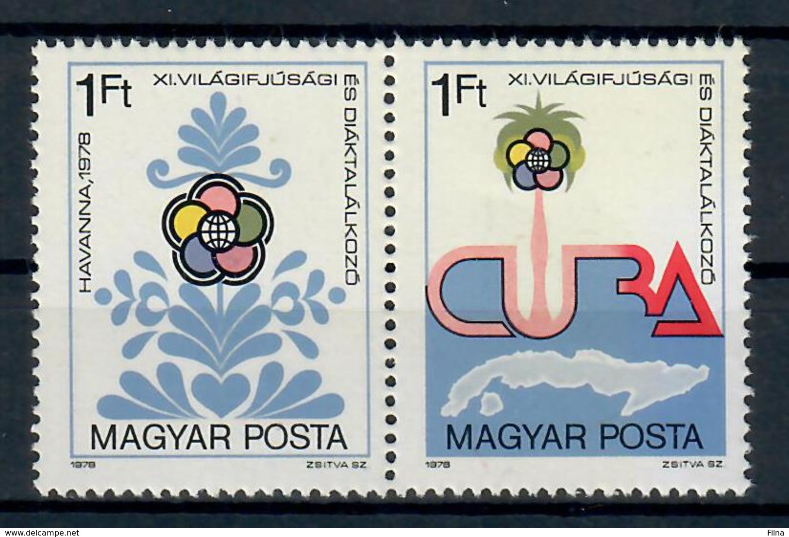 UNGHERIA 1978 - GIOCHI STUDENTESCHI E GIOVANILI AVANA   - MNH ** - Non Classificati