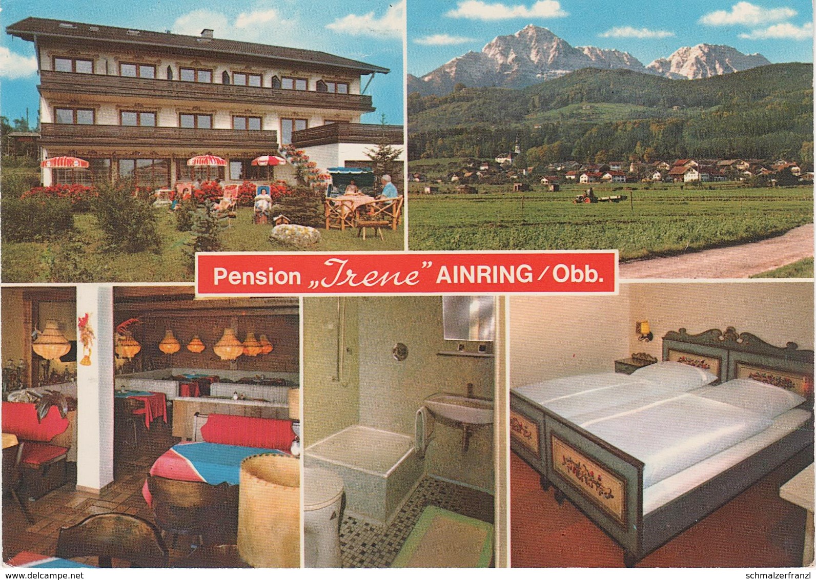 AK Ainring Pension Irene A Freilassing Mitterfelden Hausmoning Feldkirchen Hammerau Wals Siezenheim Bergheim Salzburg - Freilassing