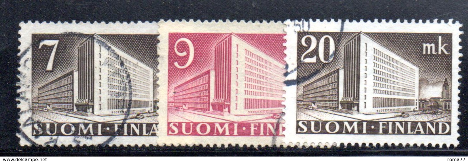 APR2081 - FINLANDIA 1943 ,  Serie N. 265/267  Usata  (2380A) - Used Stamps