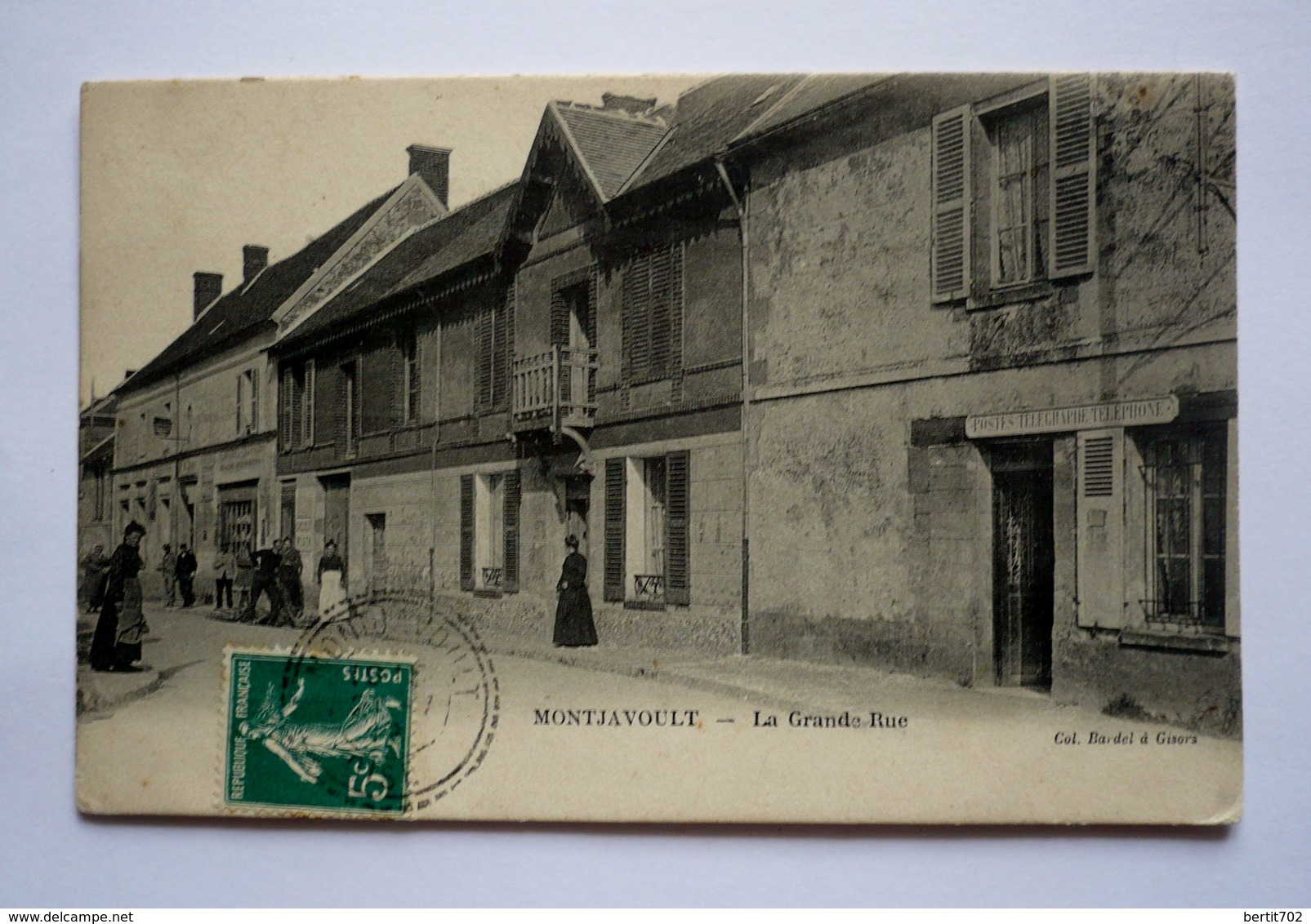 60  -  MONTJAVOULT - LA GRANDE RUE ANIMEE - Postes Télégraphe Téléphone - Montjavoult