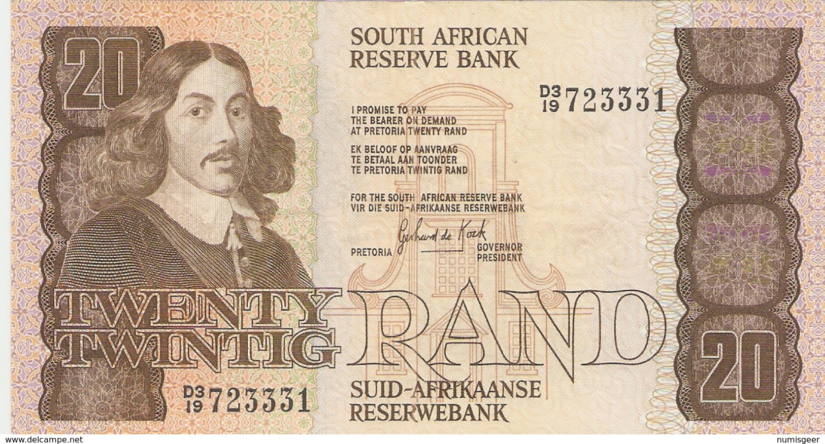 SOUTH AFRICAN  --  20 RAND  ( Unc ) - Afrique Du Sud