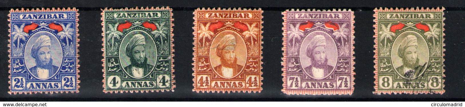 Zanzibar Nº 30, 32/3, 35, 36 - Zanzibar (...-1963)