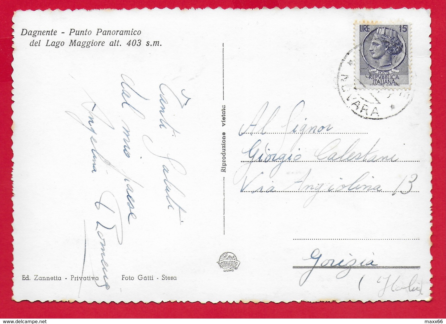 CARTOLINA VG ITALIA - Saluti Da DAGNENTE - Vedutine Multivue - 10 X 15 - 196? - Saluti Da.../ Gruss Aus...