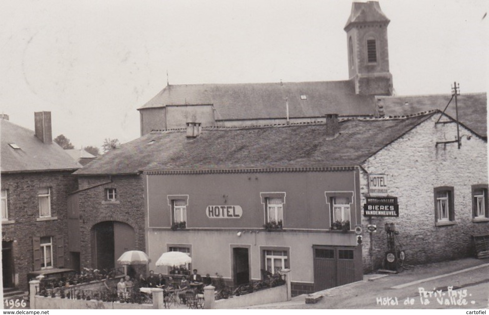 PETIT-FAYS-HOTEL DE LA VALLEE-BIERES VANDENHEUVEL-BROMIDE PHOTO-CARTE ENVOYEE-'30-VERS ANVERS-VOYEZ LES 2 SCANS-RARE ! - Bièvre