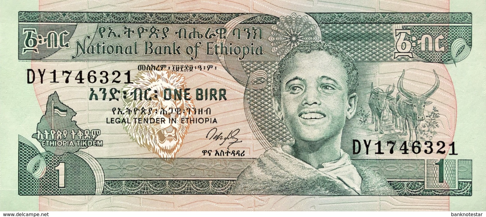 Ethiopia 1 Birr, P-41a (1991) - EF/XF+ - Etiopia