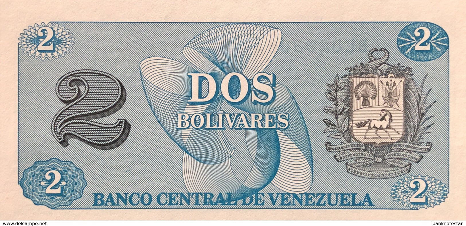 Venezuela 2 Bolivares, P-69 (1989) - UNC - Venezuela